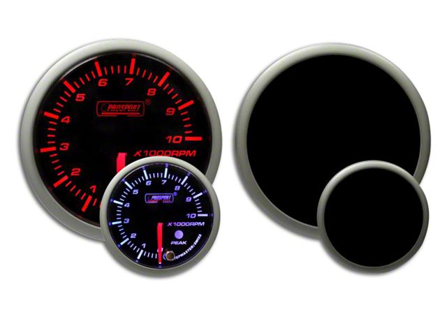 Prosport 60mm Premium Series Tachometer; Electrical; Amber/White (Universal; Some Adaptation May Be Required)