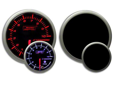 Prosport 60mm Premium Series Tachometer; Electrical; Amber/White (Universal; Some Adaptation May Be Required)