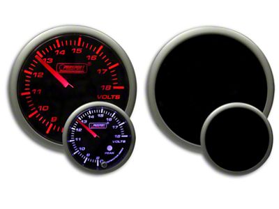 Prosport 52mm Premium Series Volt Gauge; Electrical; Amber/White (Universal; Some Adaptation May Be Required)