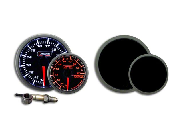 Prosport 60mm Premium Series Wideband Air/Fuel Ratio Gauge; Amber/White (Universal; Some Adaptation May Be Required)
