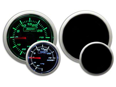 Prosport 52mm Performance Series Boost Gauge; Mechanical; 30 PSI; Green/White (Universal; Some Adaptation May Be Required)