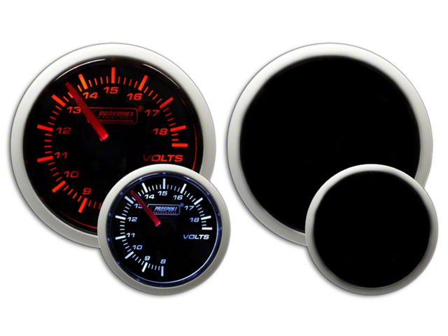 Prosport 52mm Performance Series Volt Gauge; Electrical; Amber/White (Universal; Some Adaptation May Be Required)