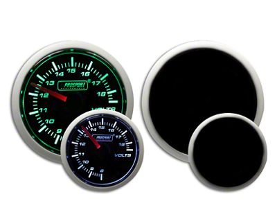 Prosport 52mm Performance Series Volt Gauge; Electrical; Green/White (Universal; Some Adaptation May Be Required)