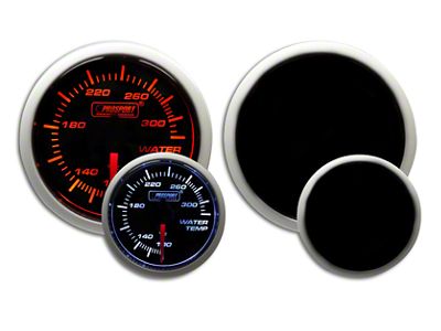 Prosport 52mm Performance Series Water Temperature Gauge; Electrical; Amber/White (Universal; Some Adaptation May Be Required)