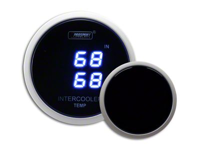 Prosport 52mm Digital Dual Intercooler Air Temperature Gauge; Blue (Universal; Some Adaptation May Be Required)