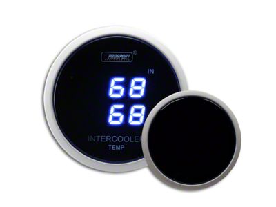 Prosport 52mm Digital Dual Intercooler Air Temperature Gauge; Blue (Universal; Some Adaptation May Be Required)