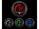 Prosport 52mm Premium EVO Series Fuel Level Gauge; Electrical; Blue/Red/Green/White (Universal; Some Adaptation May Be Required)