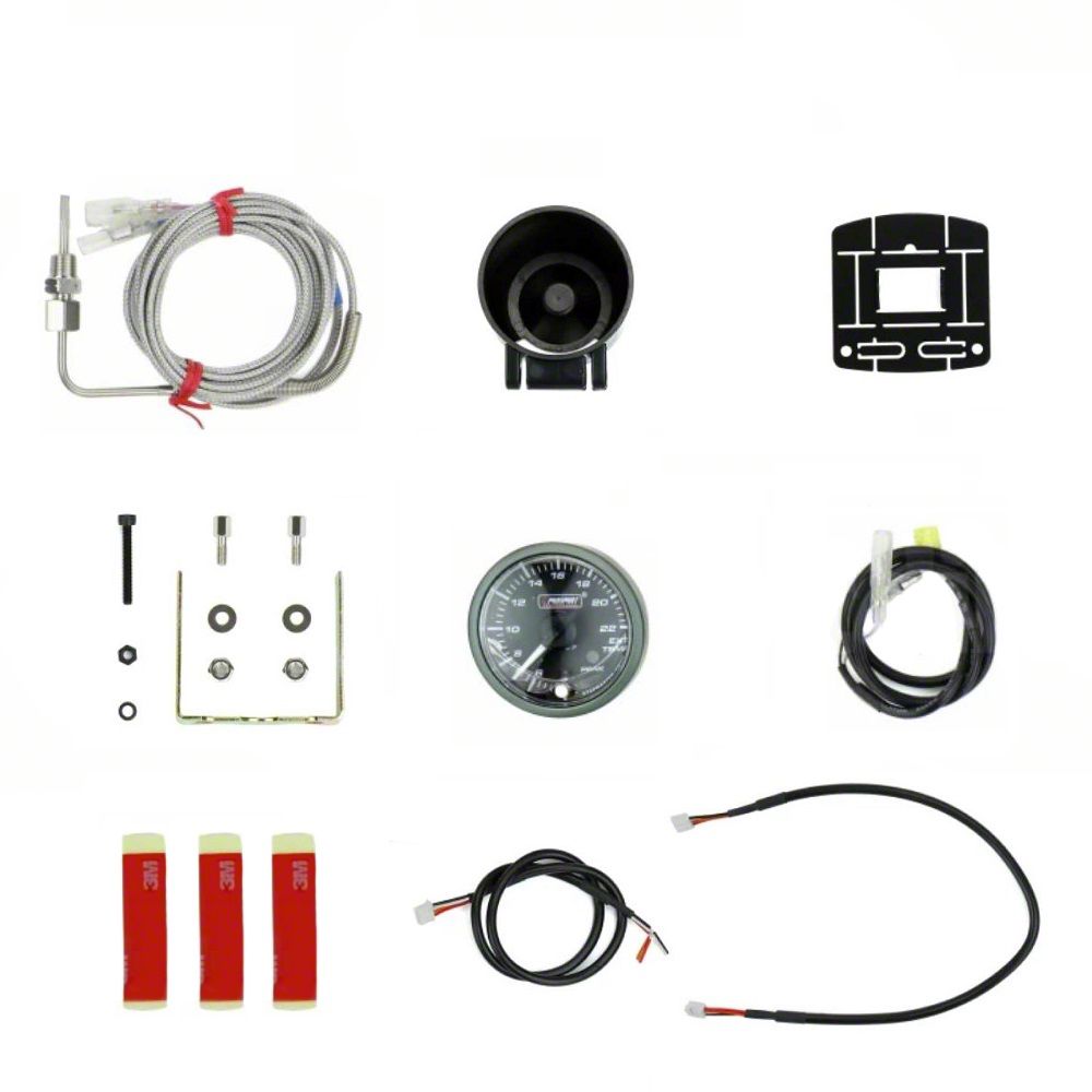 Prosport 52mm Premium Series Fuel Pressure Gauge; Electrical; Amber/White (Universal; Some Adaptation May Be Required)