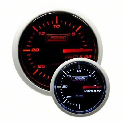 Prosport 52mm Performance Series Vacuum Gauge; Mechanical; Amber/White (Universal; Some Adaptation May Be Required)