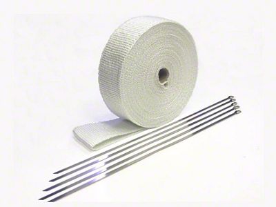 Prosport Fiberglass Header Wrap; 2-Inch x 50-Foot (Universal; Some Adaptation May Be Required)