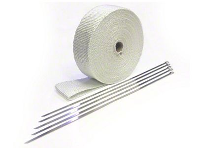 Prosport Fiberglass Header Wrap; 2-Inch x 50-Foot (Universal; Some Adaptation May Be Required)