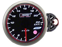 Prosport 52mm Halo Premium Series Exhaust Gas Temperature Gauge; Electrical; Blue/White/Amber (Universal; Some Adaptation May Be Required)