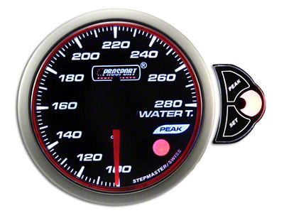 Prosport 52mm Halo Premium Series Water Temperature Gauge; Electrical; Blue/White/Amber (Universal; Some Adaptation May Be Required)