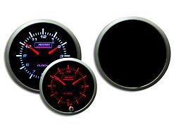 Prosport 52mm Premium Series Analog Clock; Amber/White (Universal; Some Adaptation May Be Required)