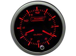 Prosport 52mm Premium Series Analog Clock; Amber/White (Universal; Some Adaptation May Be Required)
