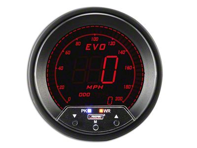 Prosport 80mm Premium EVO Series Speedometer; 85mm (Universal; Some Adaptation May Be Required)