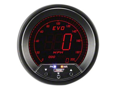 Prosport 80mm Premium EVO Series Speedometer; 85mm (Universal; Some Adaptation May Be Required)