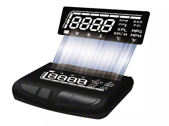 Prosport 52mm Digital HUD Display Boost Gauge (Universal; Some Adaptation May Be Required)