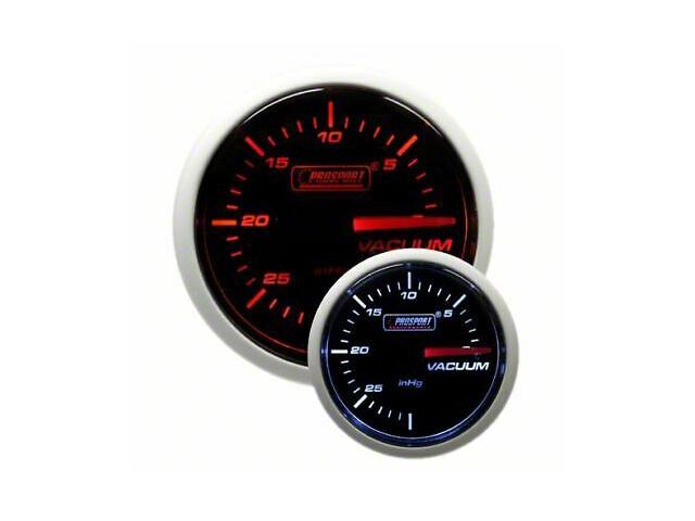 Prosport 52mm Performance Series Vacuum Gauge; Mechanical; Amber/White (Universal; Some Adaptation May Be Required)