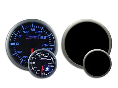 Prosport 52mm Premium Series Boost Gauge; Electrical; Blue/White (Universal; Some Adaptation May Be Required)
