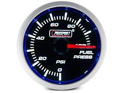 Prosport 52mm Performance Series Fuel Pressure Gauge; Electrical; Blue/White (Universal; Some Adaptation May Be Required)