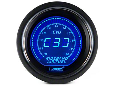 Prosport 52mm EVO Series Wideband Air Fuel Ratio Gauge with Bosch Sensor; Electrical; Blue/Red (Universal; Some Adaptation May Be Required)