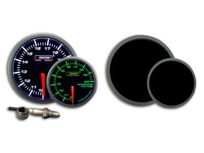 Prosport 52mm Premium Series Wideband Air/Fuel Ratio Gauge; Green/White (Universal; Some Adaptation May Be Required)