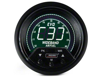 Prosport 60mm Premium EVO Series Wideband Air Fuel Ratio Gauge with With Bosch Sensor; Electrical; Blue/Red/Green/White (Universal; Some Adaptation May Be Required)