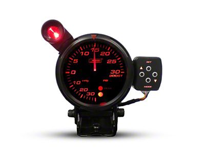 Prosport 80mm Premium Series Boost Gauge; Blue/White/Amber (Universal; Some Adaptation May Be Required)