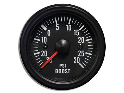 Prosport 52mm Waterproof Series Boost Gauge; Electrical; 30 PSI; Amber/White (Universal; Some Adaptation May Be Required)