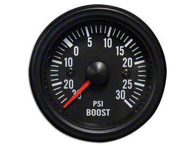 Prosport 52mm Waterproof Series Boost Gauge; Electrical; 30 PSI; Amber/White (Universal; Some Adaptation May Be Required)