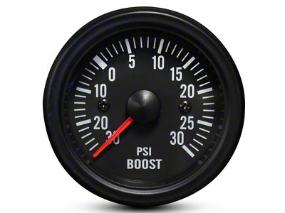 Prosport 52mm Waterproof Series Boost Gauge; Electrical; 30 PSI; Amber/White (Universal; Some Adaptation May Be Required)