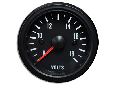 Prosport 52mm Waterproof Series Volt Gauge; Electrical; Amber/White (Universal; Some Adaptation May Be Required)