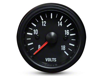 Prosport 52mm Waterproof Series Volt Gauge; Electrical; Amber/White (Universal; Some Adaptation May Be Required)