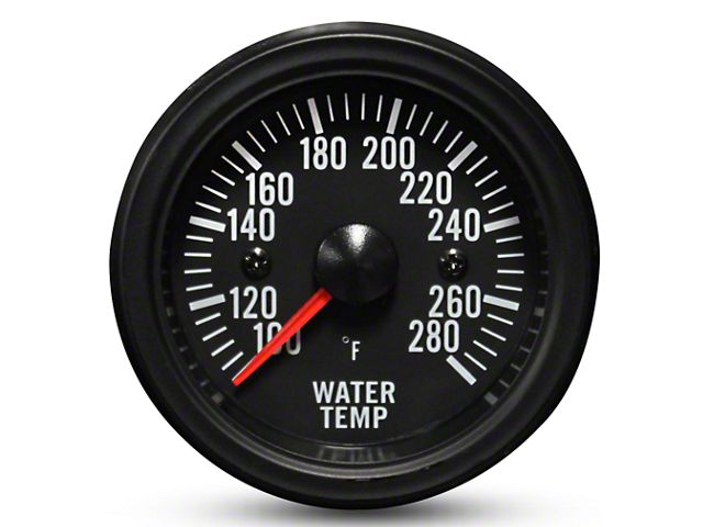 Prosport 52mm Waterproof Series Water Temperature Gauge; Electrical; Amber/White (Universal; Some Adaptation May Be Required)