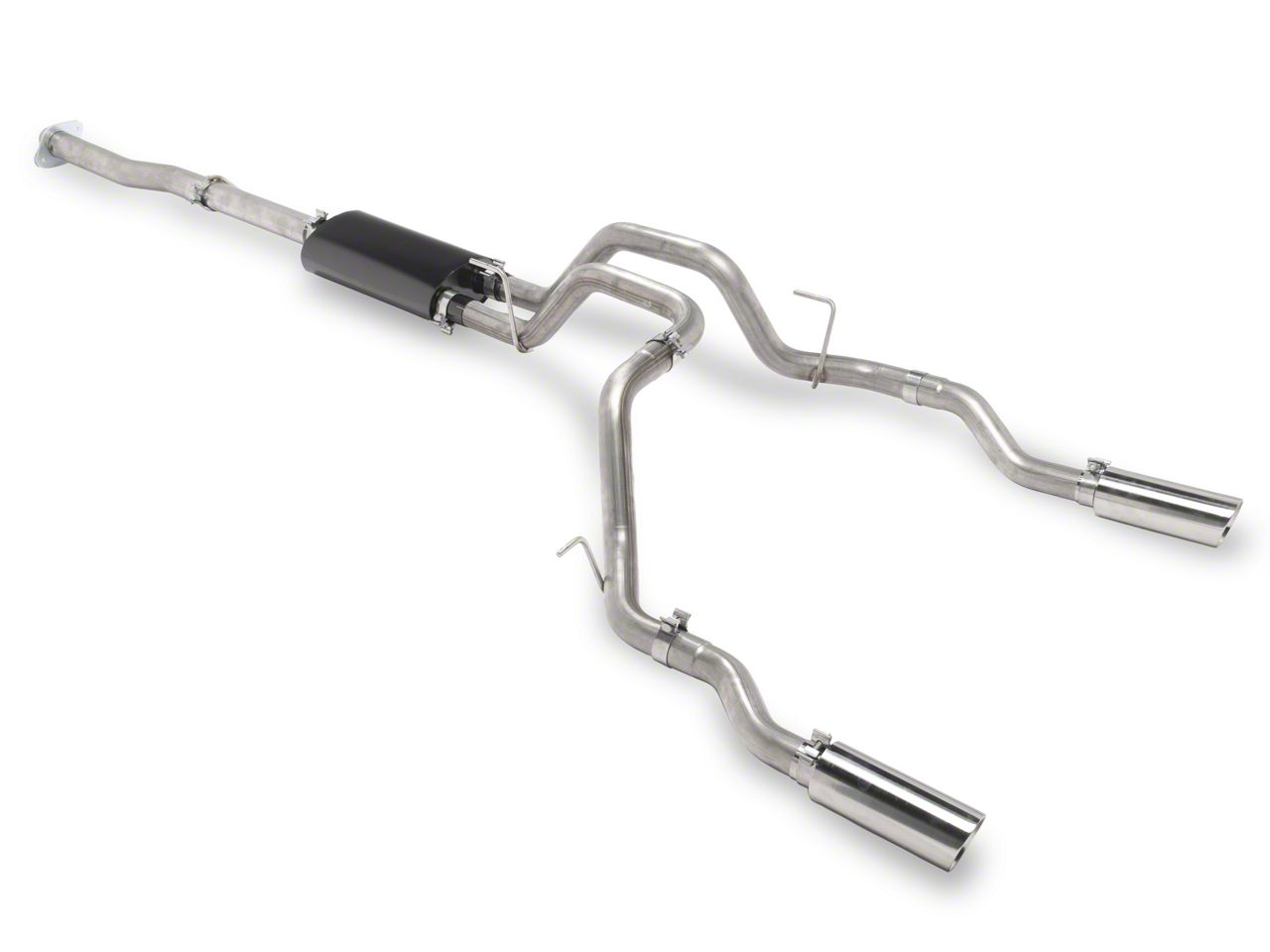 C&L F150 Proven Ground Series Dual Exhaust System with Polished Tips