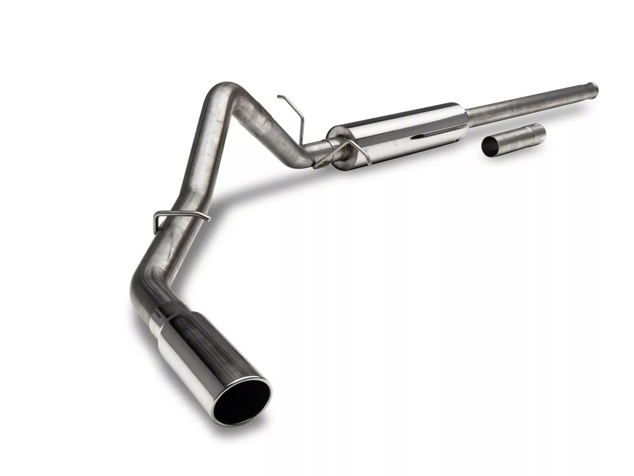 C&L Silverado 1500 Single Exhaust System with Polished Tip C&L Silverado 1500 Single Exhaust System with Polished Tip