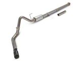 C&L 3-Inch Single Exhaust System with Black Tip; Side Exit (15-20 5.0L F-150)