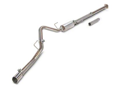 C&L 3-Inch Single Exhaust System with Polished Tip; Side Exit (15-20 5.0L F-150)