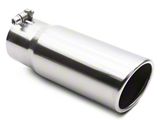 C&L Rolled End Round Exhaust Tip; 3.50-Inch; Polished (18-20 F-150)