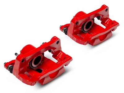 C&L Performance Rear Brake Calipers; Red (12-14 2WD/4WD F-150; 15-17 F-150 w/ Manual Parking Brake; 17-18 F-150 Raptor)