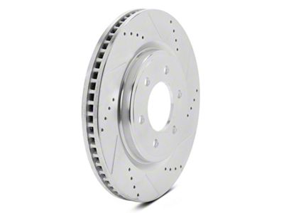C&L Super Sport HD Cross-Drilled and Slotted 6-Lug Rotors; Front Pair (21-25 F-150)