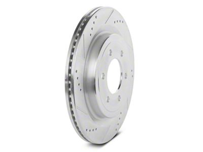 C&L Super Sport HD Cross-Drilled and Slotted 6-Lug Rotors; Rear Pair (21-24 F-150 w/ 350mm Rear Rotors)