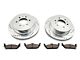 C&L Super Sport HD Cross-Drilled and Slotted 6-Lug Brake Rotor and Pad Kit; Rear (04-11 F-150)