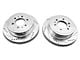 C&L Super Sport HD Cross-Drilled and Slotted 6-Lug Rotors; Rear Pair (04-11 F-150)