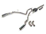 C&L Dual Exhaust System with Polished Tips; Side/Rear Exit (04-08 5.4L F-150)