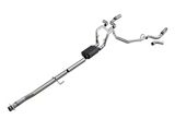 C&L Dual Exhaust System with Polished Tips; Side/Rear Exit (15-20 5.0L F-150)