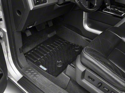 Proven Ground Trushield Precision Molded Front and Rear Floor Liners; Black (09-14 F-150 SuperCrew)