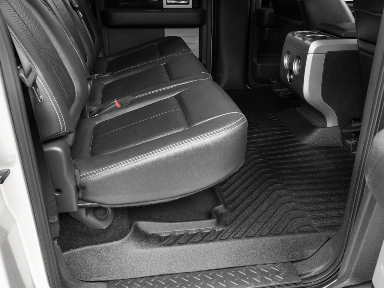 2009 Ford F 150 Proven Ground TruShield Precision Molded Front and Rear Floor Liners Black 09 14 SuperCrew