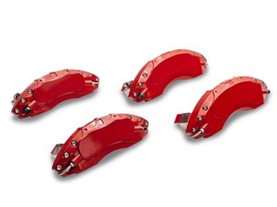 Proven Ground Brake Caliper Covers; Red; Front and Rear (12-14 F-150; 15-20 F-150 w/ Manual Parking Brake)